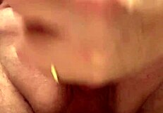 65-year-old man performs slow motion jerk and cum in bold close-up