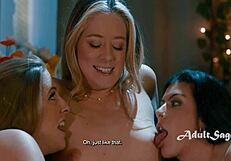 wow, best friends licking wet pussies after confession!