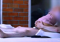 Older stepbrother fucks sister's shy friend alone