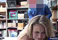 Alyssa Cole as uniformed thief pounded by perv cop