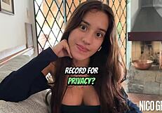First Casting With Skinny Brazilian Teen Blowjob