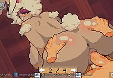 Sloppy bunny gets vaginal sex with big cock