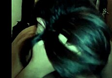 Mexican girl sucks big cock blowjob