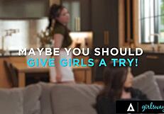 Horny Lesbians Convert Straight Bestie Maya Woulfe