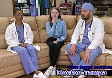 Dr Tampa's Commissary Cash Roleplay with Gloves and Handcuffs