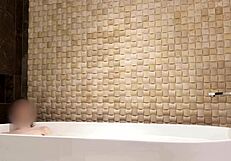 Bath time at luxury hotel