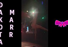 dakota marr pole dancing seductively in nebraska strip club