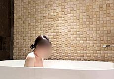 Bath time at luxury hotel