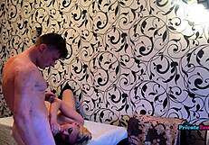 This is what happens when sexy blonde stepsister is left alone with her perverted stepbrother