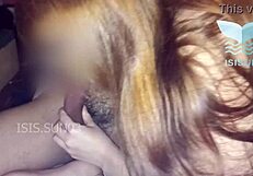 redhead wife practices double penetration to surprise husband and bbc lover