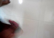 me stroking my throbbing black cock slowly