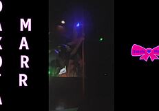 dakota marr pole dancing seductively in nebraska strip club
