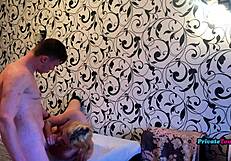 This is what happens when sexy blonde stepsister is left alone with her perverted stepbrother