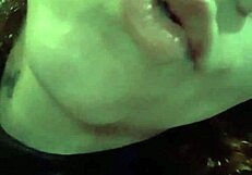 Beautiful latina smokes cigarette in intriguing lingerie setup