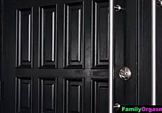 The millionaire neighbor blackmails twin sisters into rough kinky sex