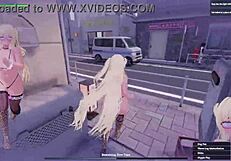 Secret flasher Manaka tackles daylight tasks in this game