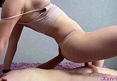 Stepsister in Pink Lingerie Urgently Needs Tight Pussy Fuck