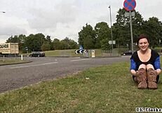 Roundabout Toying Of Public Amateur Exhibitionist Isabel Dean Flashing Shaved