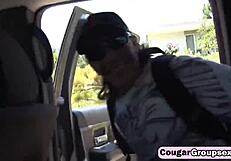 I, uh, love watchin' naughty cougars in a wild foursome