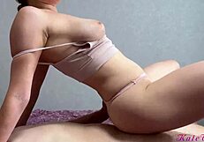 Stepsister in Pink Lingerie Urgently Needs Tight Pussy Fuck