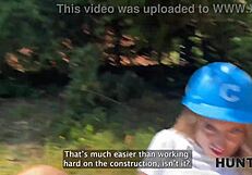 sexy fantasy fucks old hunter for salary in public!