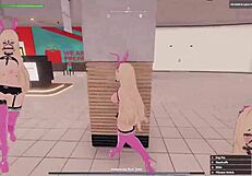 Secret flasher Manaka tackles daylight tasks in this game