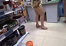 Gerente and Ajudante Fuck Loira and Morena Without Condoms as Payment for Unpaid Purchase!