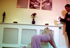 busty milf shayla laveaux relaxes with a muscle man outdoors