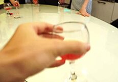 Students fuck in group at new year's party