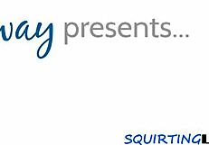 Strapon Fucks Lesbo Squirting Closeup