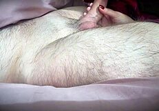 Redhead In Red Lingerie Sucked Him Teasingly