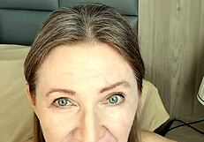 Busty Stepmom's Double Surprise: Two Cocks in POV Futanari Action