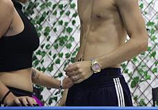 i taught my naughty latina stepsister billiards and she begged for it on the table