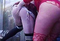 Brunette With Big Ass Fucks Hot Student In Ass