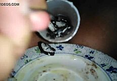 Detailed pussy play with oreo, exploring every inch