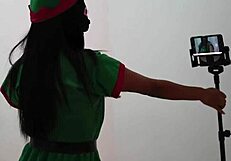 delicious sexy brunette dives into an intense sexual fantasy with ass play and flashing