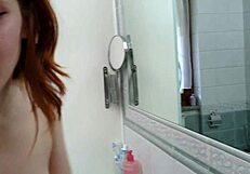 Pov my stepbrother is spying me in the bathroom and then bangs me for good italian dialogues