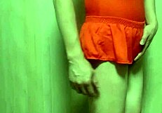 i forced that cute girl in swimsuit to take the huge anal plug