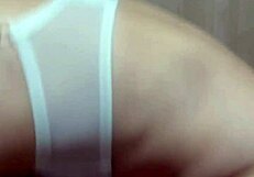 i forced that cute girl in swimsuit to take the huge anal plug