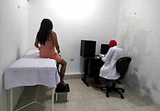 Can you resist watching this perverted doctor masturbate after his cute patient?