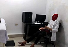 Can you resist watching this perverted doctor masturbate after his cute patient?