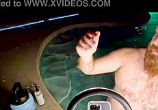 Hardcore hot tub live threesome features Jasper Nyx and Luci Power in passionate group sex