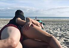 crazy stranger fucks me in the ass in front of the coast guard