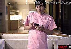 Big Tits MILF Stepmom Fucks Stepson's Huge Cock