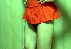 i forced that cute girl in swimsuit to take the huge anal plug