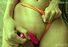 cum on panties after pussy warm-up