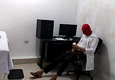 Can you resist watching this perverted doctor masturbate after his cute patient?