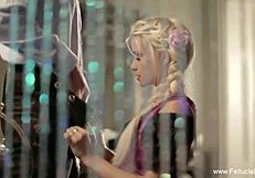 i love that beautiful german blonde maiden's secret blowjob fun