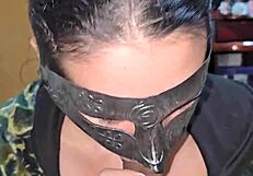 she strokes his huge cock until he cums