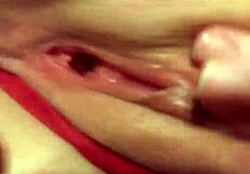 prettiest pink pussy hints at big dick inside